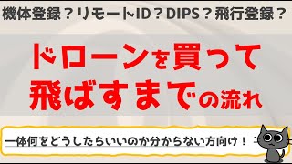 【ドローン】買って飛ばすまでの手続きの流れ