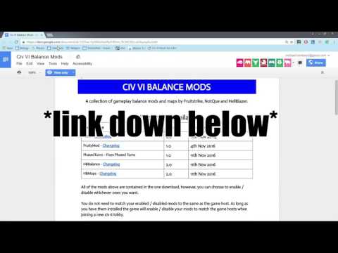 Civ 6 Balance Mods for NQ *INSTALLATION INSTRUCTIONS*