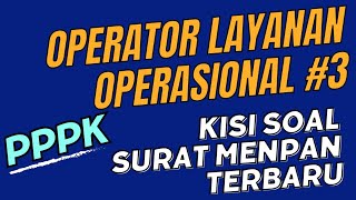 ⭕KISI TERBARU MENPAN OPERATOR LAYANAN OPERASIONAL SELEKSI PPPK