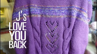 J's - #Sweet Heart Faux Swag Sweater Tutorial.  EP. 239.