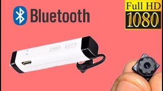 Bluetooth Headset - FULL HD Spy Cam built-in