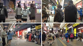 【日本歩/4K Japan(Sapporo City, Hokkaido) Walk】北海道札幌市内を散歩01 (2022/10/31) ハロウィンの夜 / halloween night