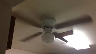 52 Antique Brass Halsey Ge Vent Ceiling Fan