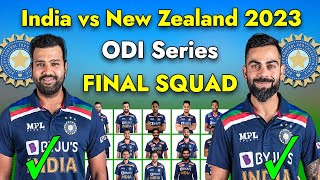 India Tour Of New Zealand | Team India Final ODI Squad vs Nz | India vs New Zealand ODI Schedule