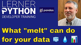 What does "melt" do in Pandas?