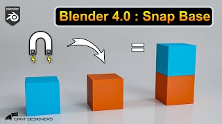 I tried new Snap Feature In Blender 4.0 _ You can snap objects in seconds 🧲