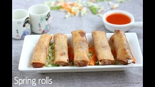 Vegetable spring roll- How to fold spring roll