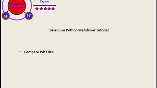 Selenium Python Webdriver Tutorial - Compare Pdf Files