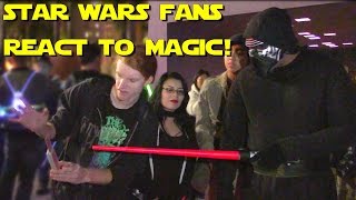Star Wars Fans React to Magic @ Light Saber Battle LA (Riley Pro Magician)