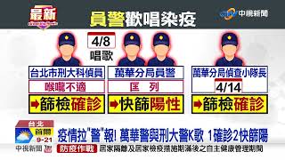 首位3線2星高階警中招! 染疫警政監曾跟40高階警開會│中視新聞 20220416