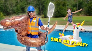 Sink or Float for Kids | Handyman Hal Pool Swim Lessons for Toddlers