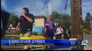 KHSL CBS - River Valley Nursing Home Workers On Strike - Action News Now at 12PM