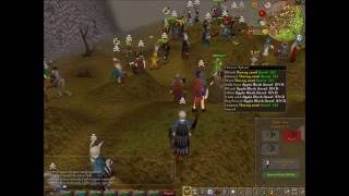 runescape rushing with 10 hp 60 range and darkbow b00m 2 hits vid 1