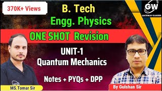 Engg. Physics I Unit-1 I Quantum Mechanics I Part-1 I by Gulshan Sir I Gateway Classes I AKTU