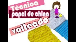 Técnica PAPEL DE CHINA VOLTEADO ~Quédate en casa y aprende con Emily :3 ~