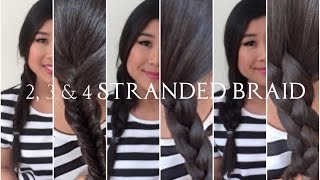 2, 3 \u0026 4 Stranded Braid Tutorial