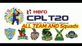 2019 Caribbean Premier League CPL T20 All Teams, Squads, Players | CPL 2019