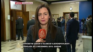 Zakon o slobodi vjeroispovijesti ponovo pred Skupštinom Crne Gore