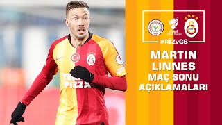 🎙 Martin Linnes'in maç sonu açıklamaları. #RİZvGS - Galatasaray