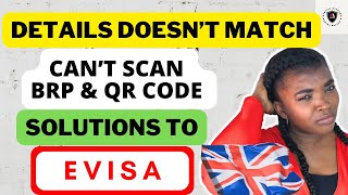 EVISA | How to solve details don’t match, can’t scan BRP, QR code and lost BRP problems with eVISA