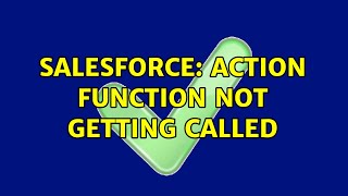 Salesforce: Action function not getting called