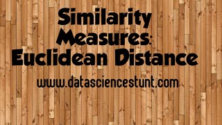 #ai Similarity Measures: Euclidean Distance #shorts #ml