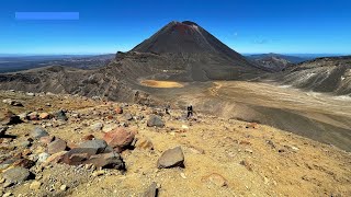 Tongariro Trail running - from Whakapapa Village to Red Crater 汤加里罗火山步道