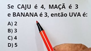 🙅‍♀️PENSE RÁPIDO E RESPONDA!! | RACIOCÍNIO LÓGICO | MATEMÁTICA BÁSICA