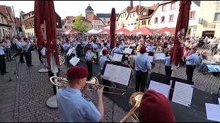 Konzert des Heeresmusikkorps 12 Veitshöchheim am Marktplatz Bischofsheim 19.05.2022