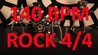 140 BPM - ROCK - 4/4 Drum Track - Metronome - Drum Beat