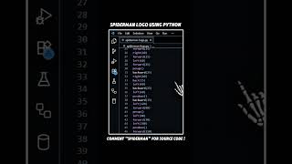 SPIDER-MAN LOGO DESIGN using PYTHON #pythonprogramming #python #pythondeveloper #pythoncode