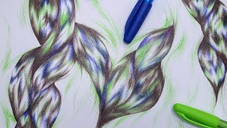 Ballpoint Pen Doodle: Rope/Hair