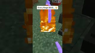 minecraft but there are illegal bugs | #shorts #viral #minecraft