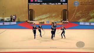 Ukraine (UKR) - 2018 Rhythmic Worlds, Sofia (BUL) - Qualifications 5 Hoops