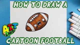 How to Draw a CARTOON FOOTBALL