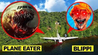 DRONE CATCHES PLANE EATER AND BLIPPI IN REAL LIFE AT 3AM!