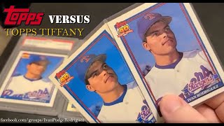 Topps versus Topps Tiffany