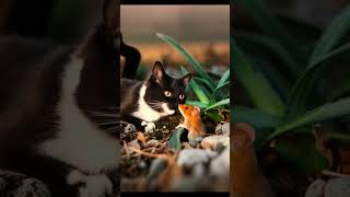 Cat and Rat loving Moment #trending #cat #rat #shorts #funny #funnyshorts #animals #cute