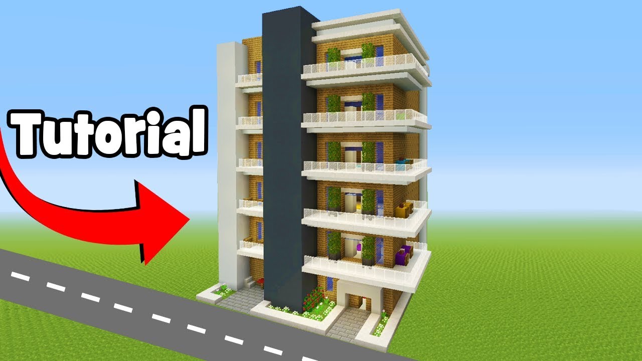 Minecraft Tutorial How To Make A Modern Apartment Building City