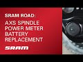 SRAM ROAD: AXS Spindle Power Meter Battery Replacement