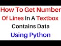 Python Count Number of Lines in Text File  PY Code Tutorial