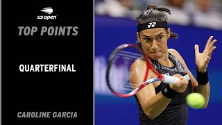 Caroline Garcia | Top Points vs. Coco Gauff | 2022 US Open Quarterfinal