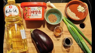 easy Eggplant banchan - Gaji Bokkeum