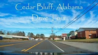 Driving Throughout Cedar Bluff, Alabama - Small Town USA