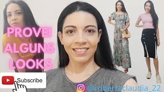 PROVEI AS ROUPAS QUE COMPREI | 5 LOOKS BÁSICOS