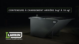 Laurin Conteneurs: Conteneurs à chargement arrière 3vg³ à 10 vg³