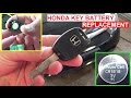 How to Replace the Key FOB Battery Change Honda Civic Accord Pilot CRV Odyssey