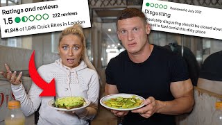 We ate at the WORST REVIEWED restaurants in London | One Star Reviews ft. Saffro