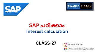 Learn the  Interest calculation in sap fico