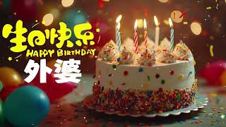 【中 英 港 臺】生日快樂外婆 🎂 Happy birthday Grandmother 祝你生日快乐 祝你幸福健康永遠快樂 吉祥如意 Heng Ong Huat Ah! 外婆生辰快樂 祝你福壽與天齊